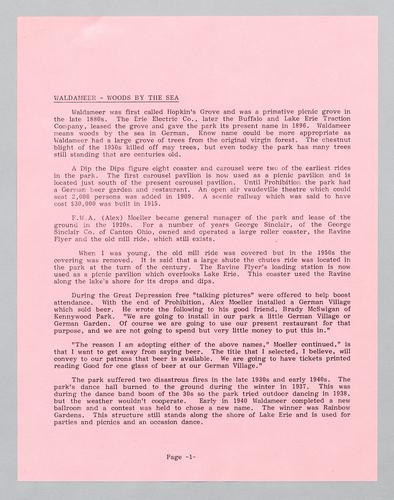 History of Waldameer