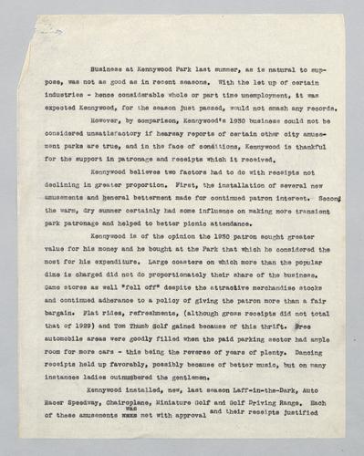 1930 Season Summary