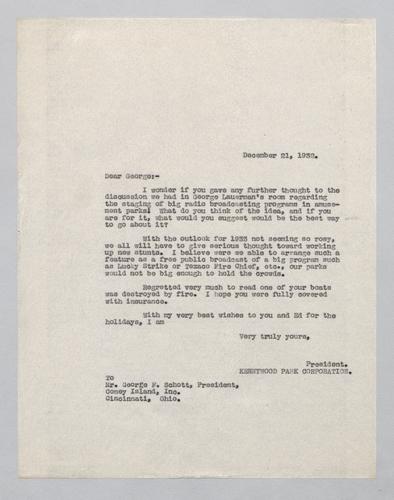 Letter from Kennywood to Coney Island, Inc. (1)