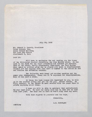 Reply from Kennywood to Coney Island, Inc.
