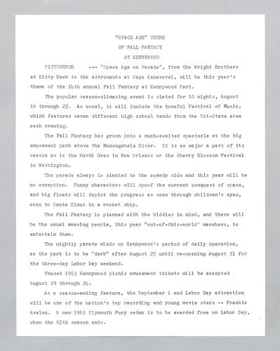 Space age theme of Fall Fantasy