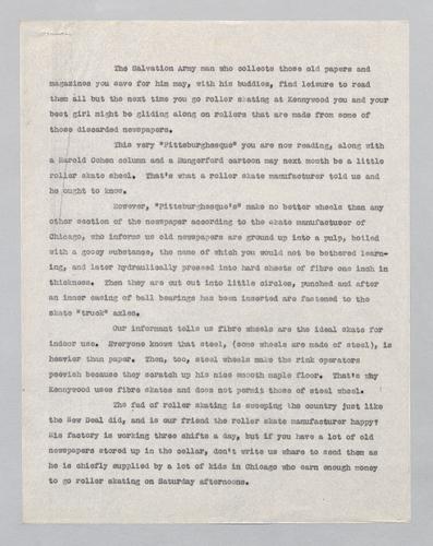 Letter from Kennywood to Danver (Post-Gazette)