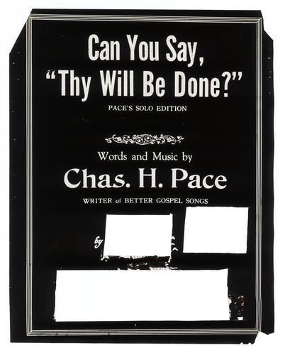 Can You Say, "Thy Will Be Done?"