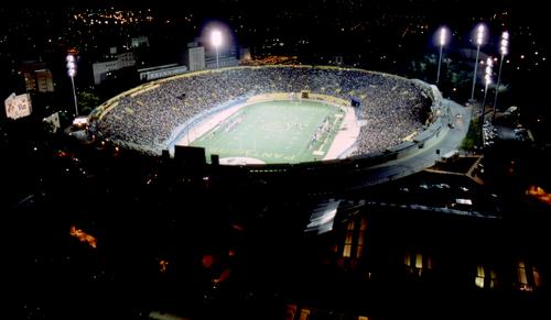 Pitt Stadium at Night