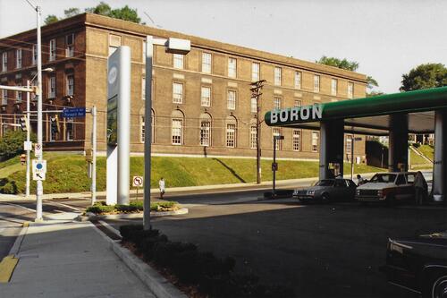 Verizon Switch Station and Boron Gas Station at the Intersection of Forward and Murray Avenues and Pocusset St.