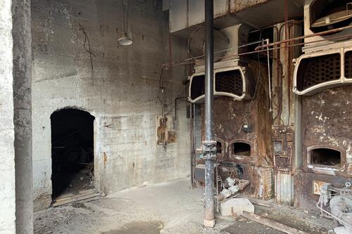 Side wall of the Interior of the Morrowfield Power Plant
