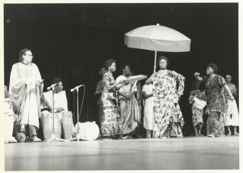 Performers on stage