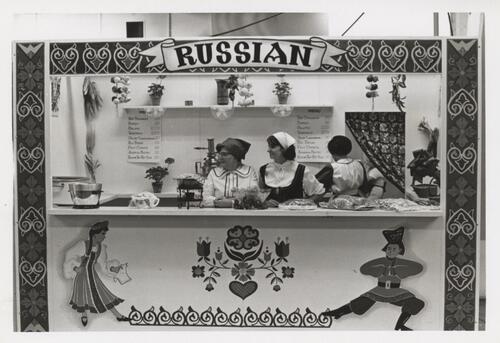 Russian food stall