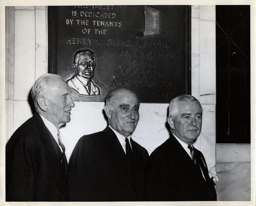 Oliver Building Golden Anniversary Plaque