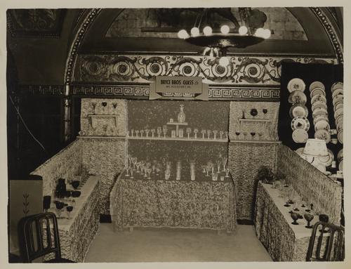 Bryce Brothers Company Promotional Glassware Display