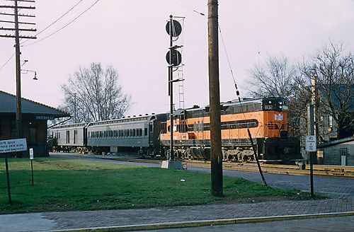 "Train At The Station With Signal"