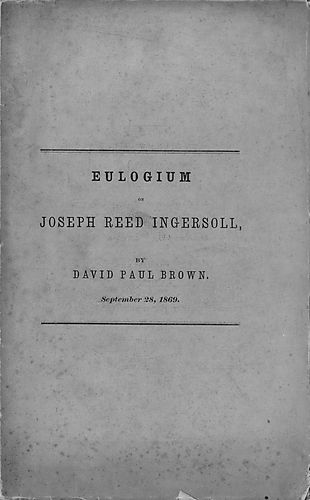 Eulogium on Joseph Reed Ingersoll