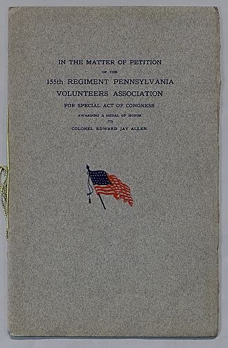 Matter of Petition For Awarding Medal of Honor to Allen From 155th Regiment of Pennsylvania