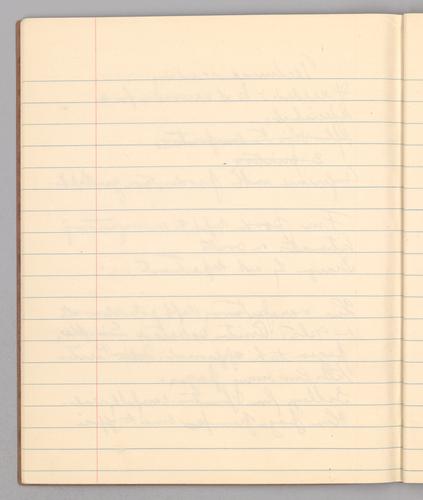 "Time for Living" and other notes - brown notebook with black tape binding