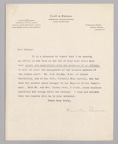 Curtis Brown International Publishing Bureau