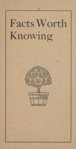 Film program supplement - Facts Worth Knowing for Intolerance