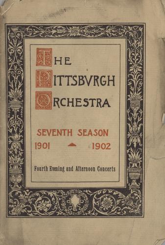 Concert program - Pittsburgh Orchestra performance