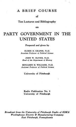 Party government in the United States
