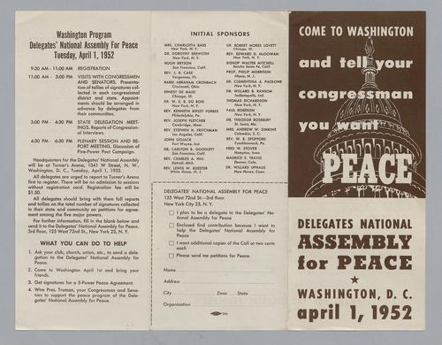 Delegates National Assembly for Peace