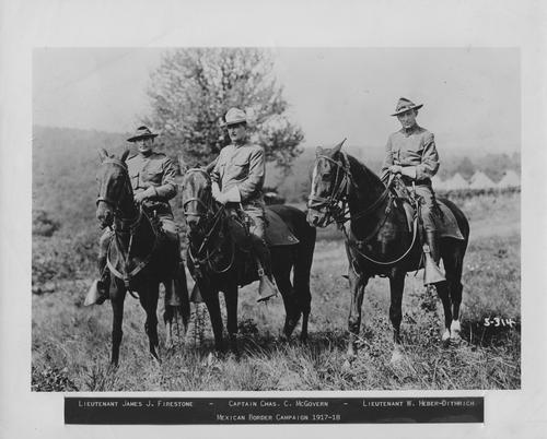 McGovern and Officers of Troop H in Mexican Boarder Campaign