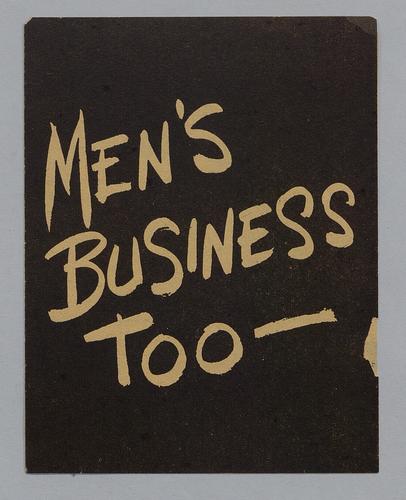 "Men's Business Too-"