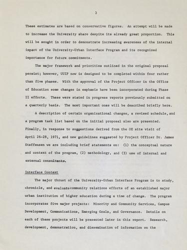 University-Urban Interface Program: Phase II Interim Report (April - June, 1970), ("University-Urban Interface Program: Phase II Interim Report (April - June, 1970)," online pending)