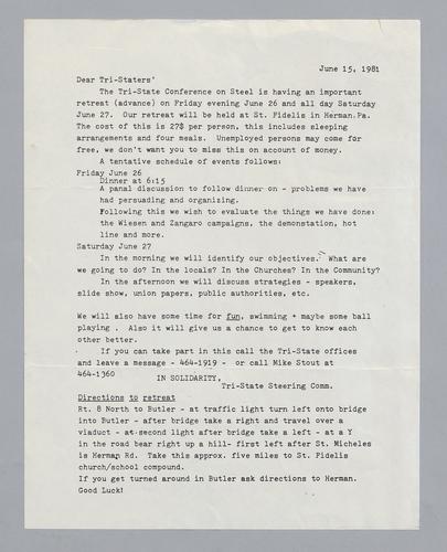 Tri-State Conference on Steel Directions