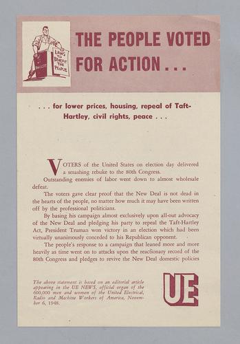 "The People Voted for Action"