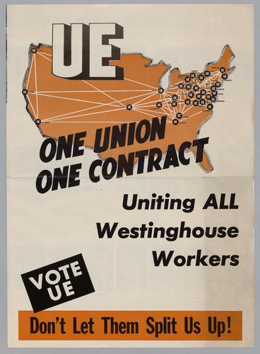 "UE - One Union, One Contrct" Flyer