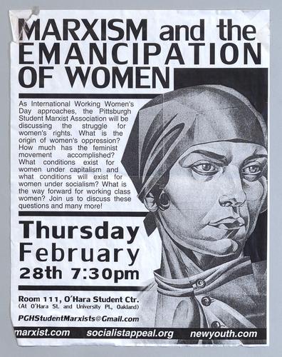 "Marxism and the Emancipation of Women" Flyer