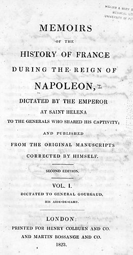 Memoirs of the history of France during the reign of Napoleon