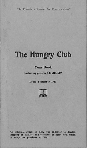 Hungry Club year book