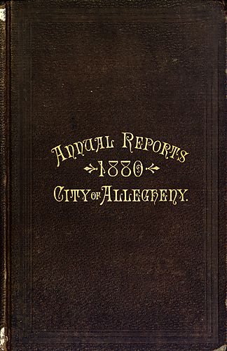 Annual reports of the various officers and standing committees of the City of Allegheny for the fiscal year ending