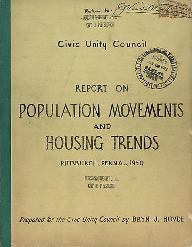 Report on population movements and housing trends, Pittsburgh, Pennsylvania, 1950