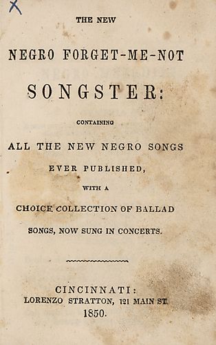New Negro forget-me-not songster