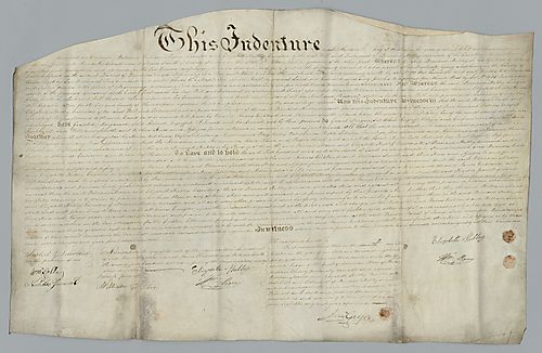 William Mann, Indenture