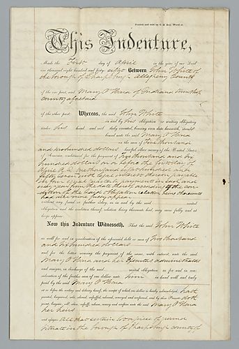 Mary O'Hara to John White, Deed