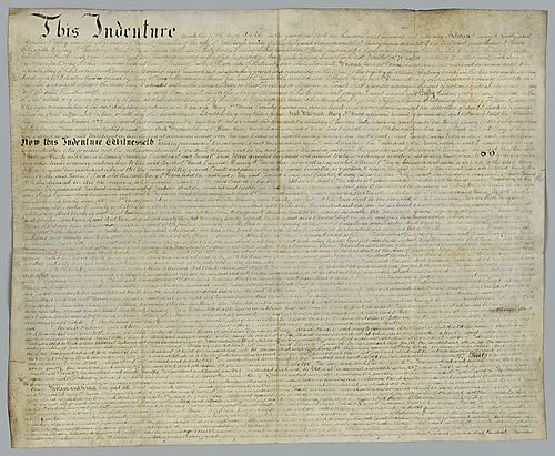 James O'Hara, Indenture