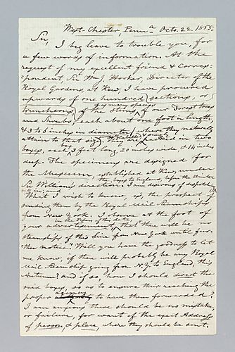 William M. Darlington to Sir