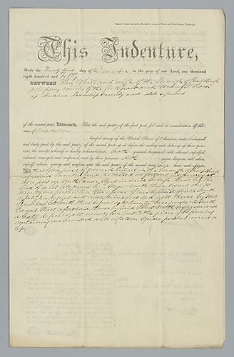 John Whiteknife and Mary O'Hara, Deed