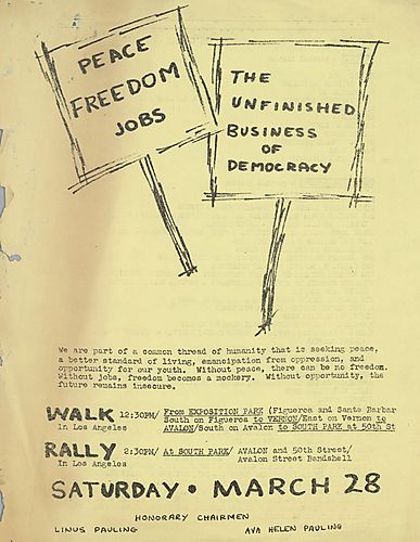 Peace, Freedom, Jobs Flyer