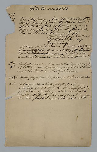 Notes to Gist's First Journal (1750-51)