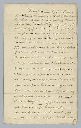 H. H. Brackenridge Bill of Sale