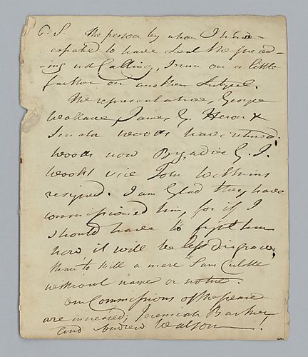 H. H. Brackenridge to Sir