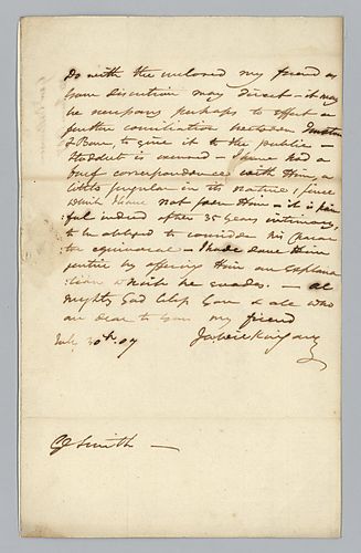 James Wilkinson to Samuel H. Smith