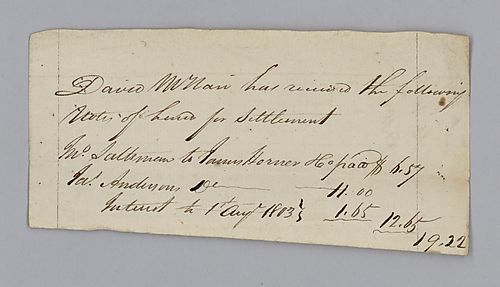 Receipts and Ledgers