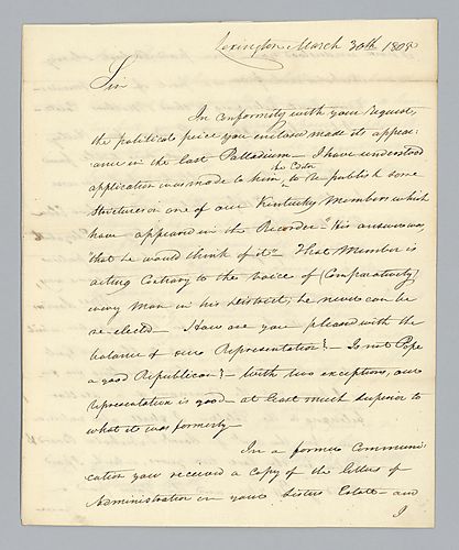 James Morrison to Samuel H. Smith