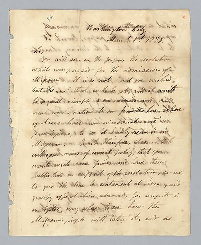Thomas Hart Benton to H. M. Brackenridge (LB # 48)