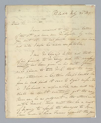 E.S. Sergeant to H. M. Brackenridge (LB# 13)