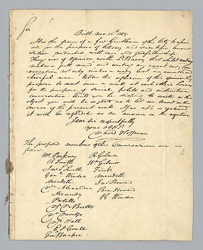 David Hoffman to H. M. Brackenridge (LB# 110)